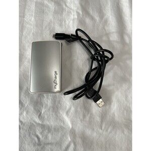 MyCharge RFAM-0228 Silver/Gray 3000mAh USB Rechargeable Portable Power Bank
